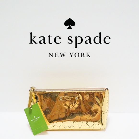 kate spade Handbags - Kate Spade Gold Clutch NWT